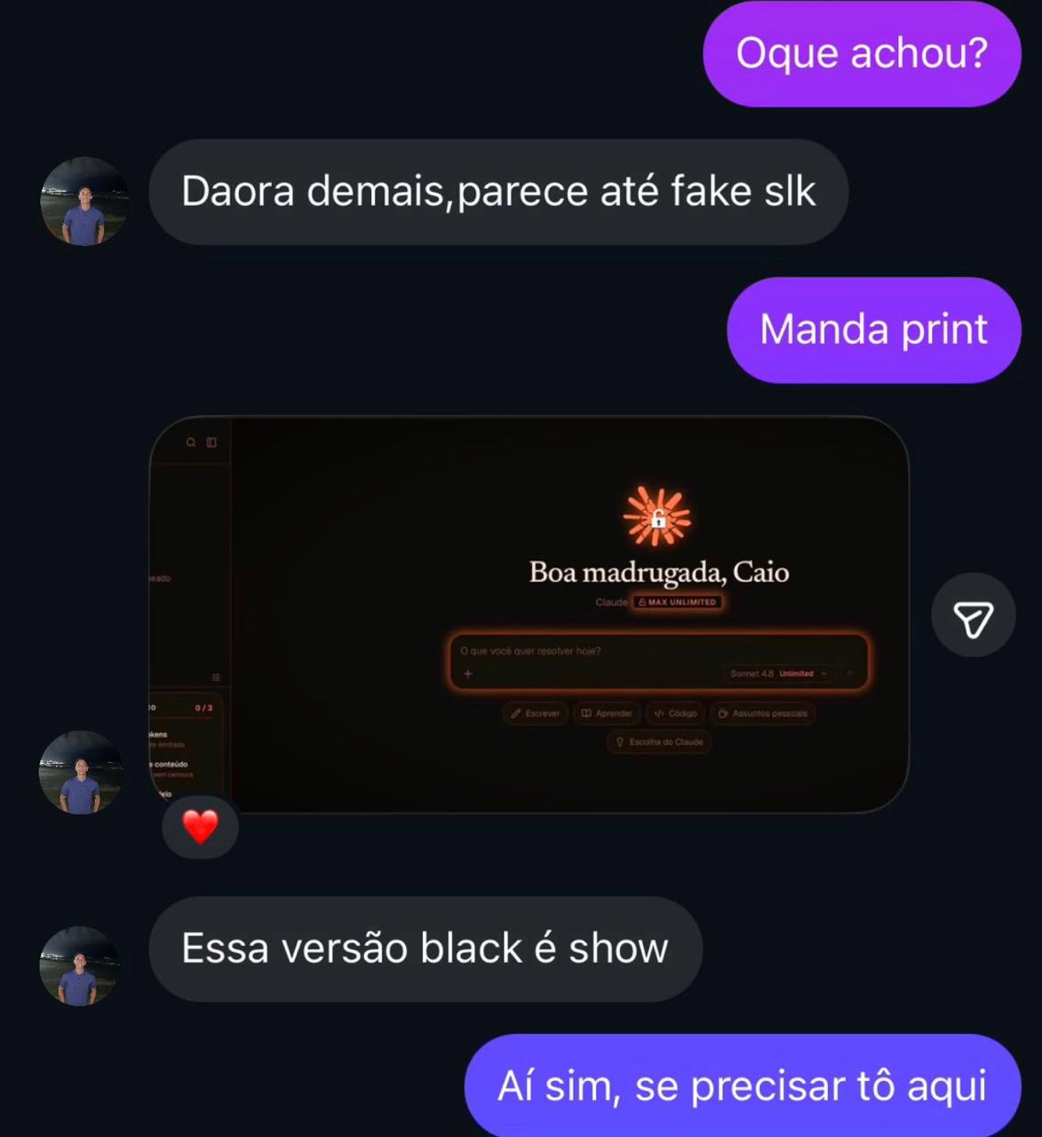 Depoimento real de um usuário do Claude UnlimitedAI